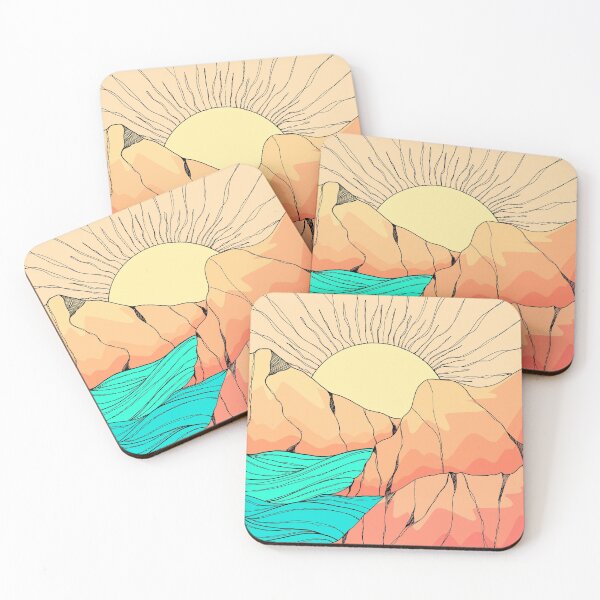 Item preview, A sunrise over the islands  designed and sold by Swadeillustrations.