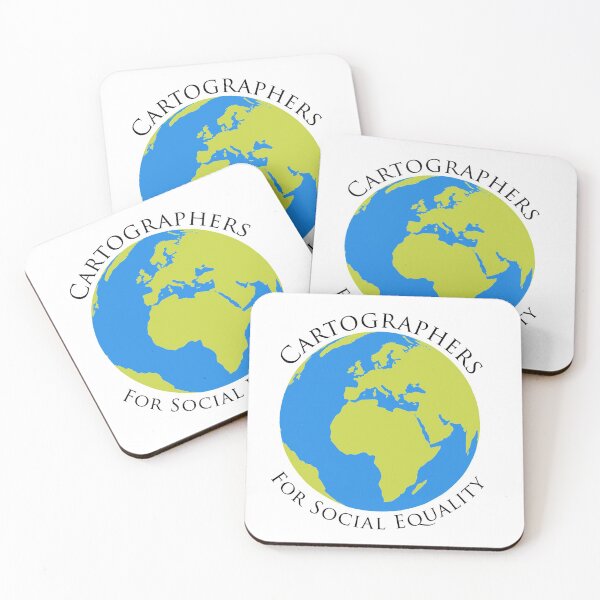cartographers for social equality~ the west wing Coasters (Set of 4)