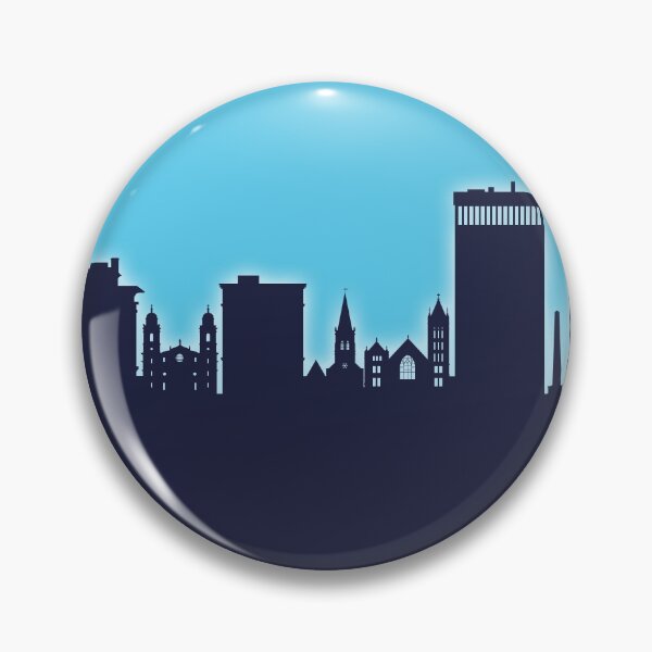 Item preview, Asheville North Carolina Skyline designed and sold by ArtPrints.