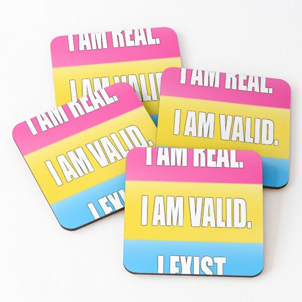 Item preview, Pan Pride: I am Real, I am Valid, I Exist designed and sold by TheCurioArtShop.