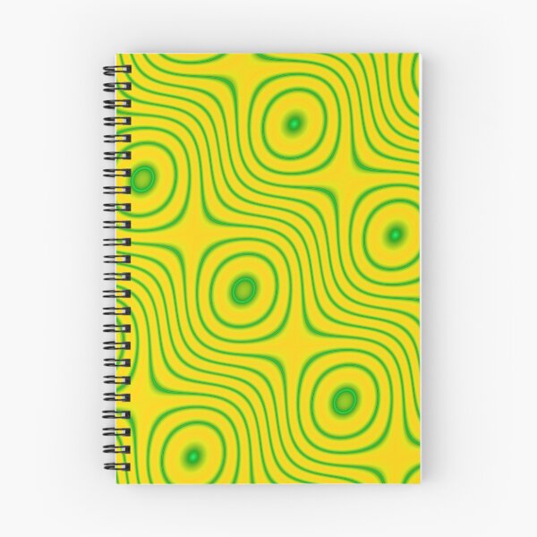 Item preview, Yellow and Green Swirly Circular Pattern - Hypnotizing Circles Design designed and sold by ckylin.