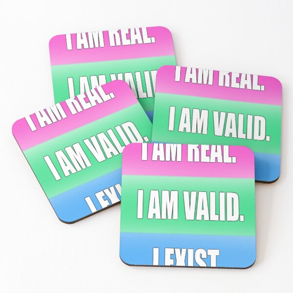 Item preview, Polysexual Pride: I am Real, I am Valid, I Exist designed and sold by TheCurioArtShop.
