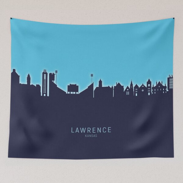Item preview, Lawrence Kansas Skyline designed and sold by ArtPrints.