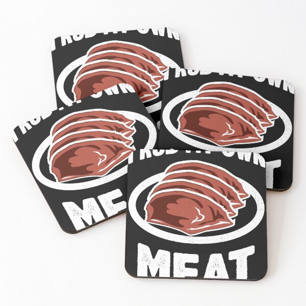 Item preview, Funny BBQ Chef gift | I Rub My Own Meat | Joke Chef design design designed and sold by Lisbob.