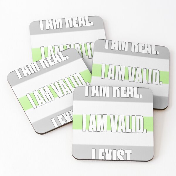 Item preview, Agender Pride: I am Real, I am Valid, I Exist designed and sold by TheCurioArtShop.