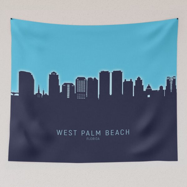 Item preview, West Palm Beach Florida Skyline designed and sold by ArtPrints.