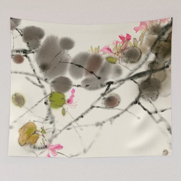 Item preview, Bauhinia and katydid designed and sold by Sun Lin.
