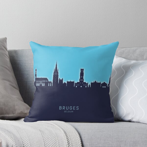 Item preview, Bruges Belgium Skyline designed and sold by ArtPrints.