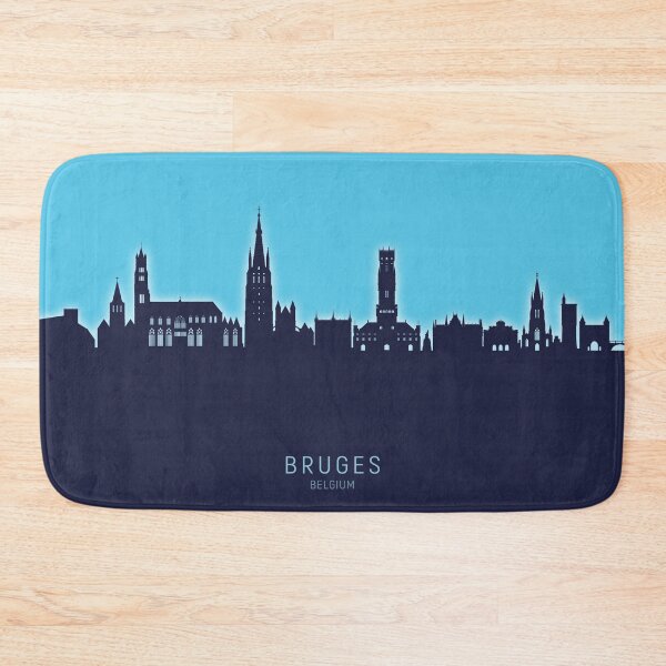 Item preview, Bruges Belgium Skyline designed and sold by ArtPrints.