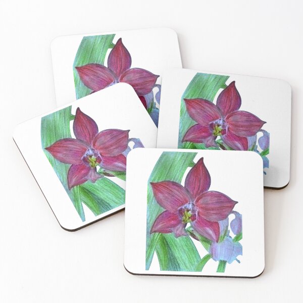 Item preview, Terrestrial Pink Orchid Flower designed and sold by Charles Roring.