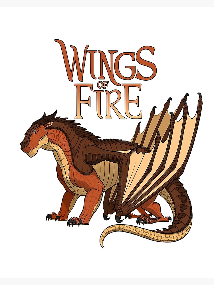 Wings Of Fire Clay Dragon Art Board Print By Wofstore Redbubble