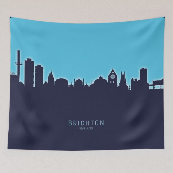 Item preview, Brighton England Skyline designed and sold by ArtPrints.