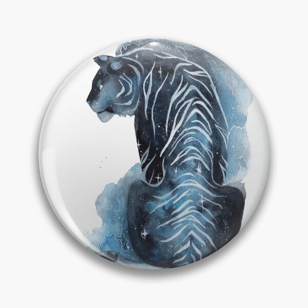 Item preview, Watercolor Galaxy Tiger designed and sold by Threeleaves.