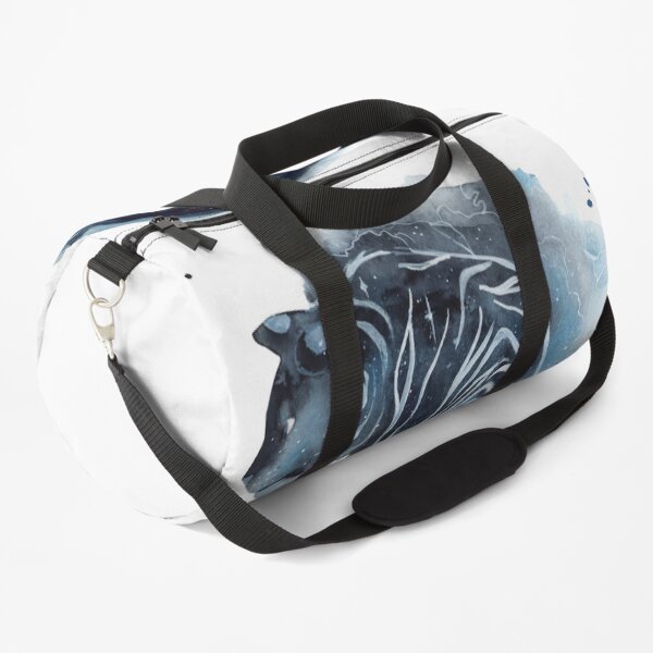 Watercolor Galaxy Tiger Duffle Bag