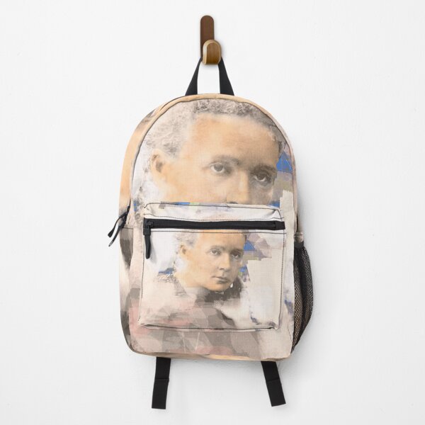 whose work has been invaluable to this day.
The design by Mallybeau Mauswohn shows an oil painting with a portrait of Marie Curie. A great thinker and empowered woman of her time.
I look forward to your visit to my Redbubble shop at mauswohn.redbubble. Backpack