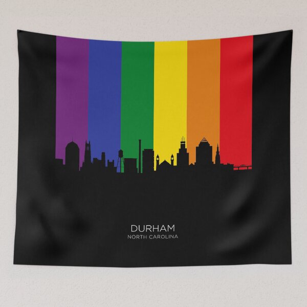 Item preview, Durham North Carolina Skyline designed and sold by ArtPrints.