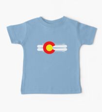 Colorado Flag Skis Baby T-Shirt