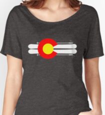 Colorado Flag Skis Women's Relaxed Fit T-Shirt