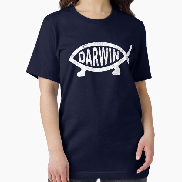 Artikel-Vorschau von Darwin-Fisch (verwittertes Design), designt und verkauft von siggyspatsky.