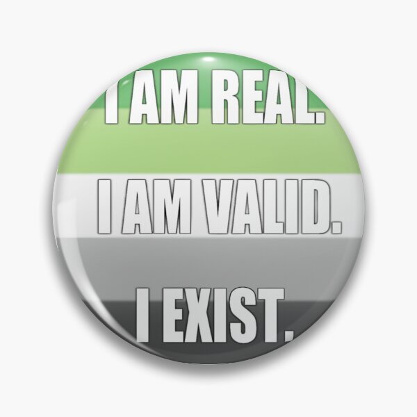 Item preview, Aro Pride: I am Real, I am Valid, I Exist designed and sold by TheCurioArtShop.