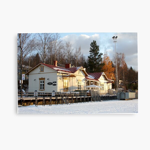 First Finnish snowfall Canvas Print
