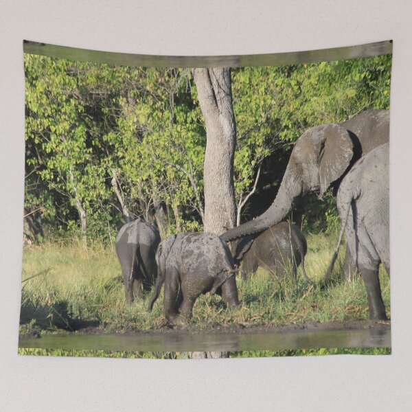 Item preview, Elephant who comes to drink designed and sold by EstelleRossetti.
