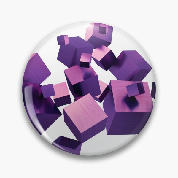 Item preview, 3D Purple Squares  designed and sold by DrakeDuck.