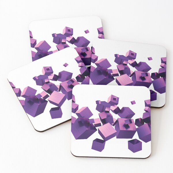Item preview, 3D Purple Squares  designed and sold by DrakeDuck.