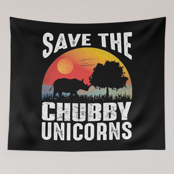 Item preview, Save The Chubby Unicorns Vintage Colors Distressed  designed and sold by Julien114.