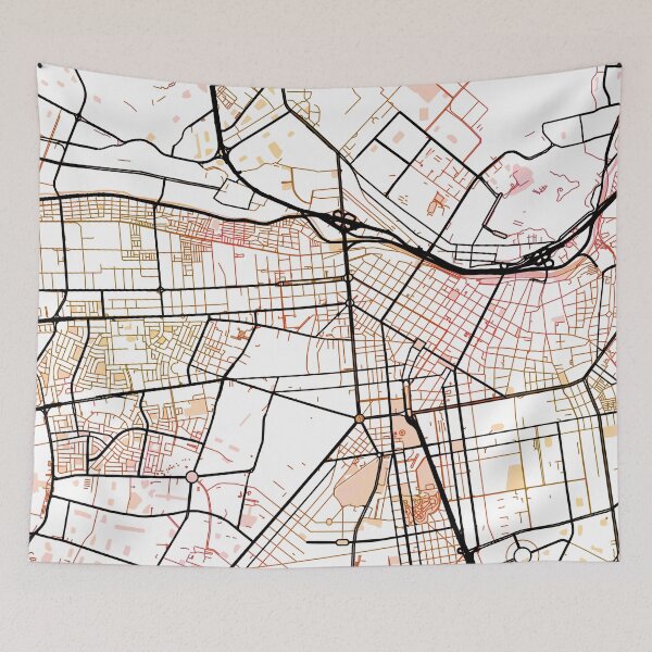 Item preview, Lima Peru Street Map Color designed and sold by IvonDesign.