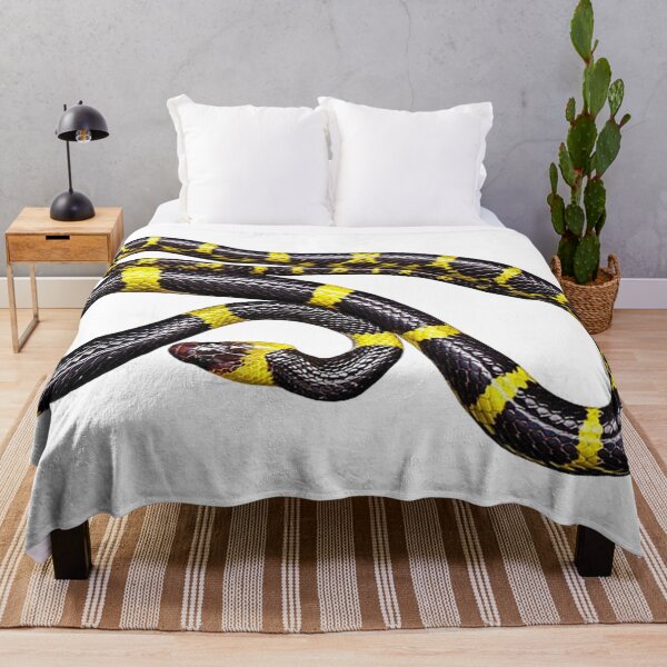 Item preview, Yellow and black snake on white background designed and sold by bassel-ad.