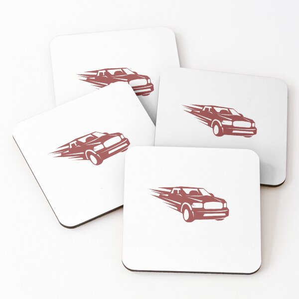 Item preview, Speeding red car designed and sold by Artsy Corner.