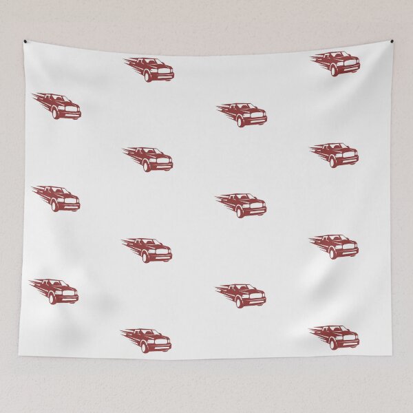 Item preview, Speeding red car designed and sold by Artsy Corner.