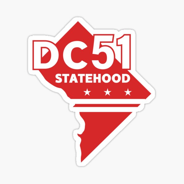 Washington DC statehood 51 Sticker