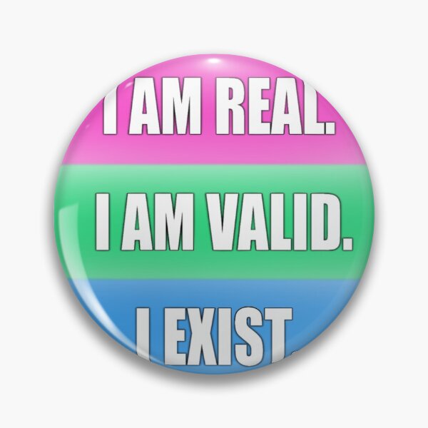 Item preview, Polysexual Pride: I am Real, I am Valid, I Exist designed and sold by TheCurioArtShop.