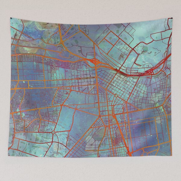 Item preview, Lima Peru Street Map Urban designed and sold by IvonDesign.