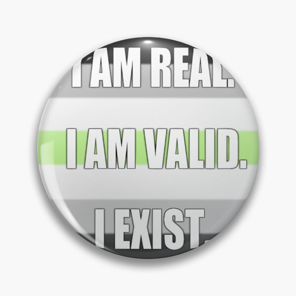 Item preview, Agender Pride: I am Real, I am Valid, I Exist designed and sold by TheCurioArtShop.