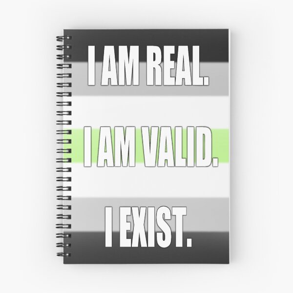 Item preview, Agender Pride: I am Real, I am Valid, I Exist designed and sold by TheCurioArtShop.