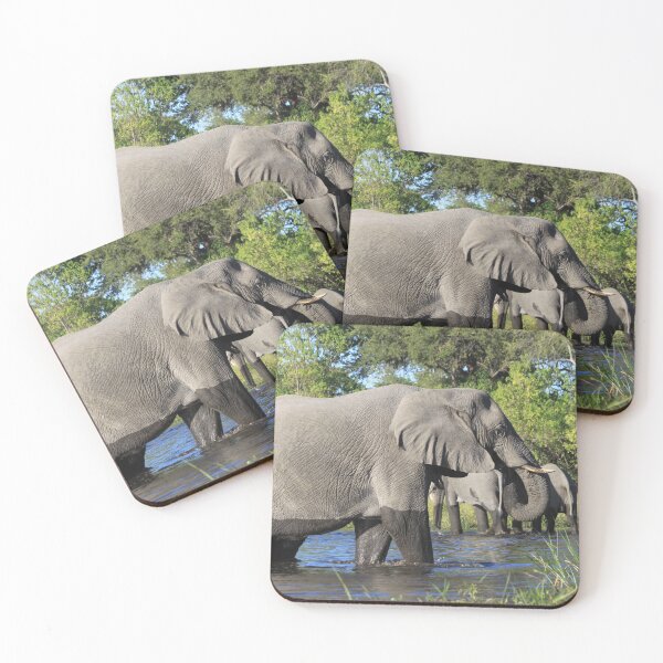 Item preview, Elephant who comes to drink designed and sold by EstelleRossetti.