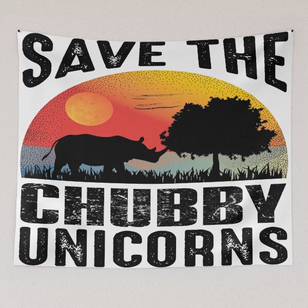 Item preview, Save The Chubby Unicorns Vintage Colors Distressed designed and sold by Julien114.