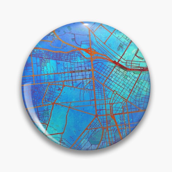 Item preview, Lima Peru Street Map Blue Lagoon designed and sold by IvonDesign.