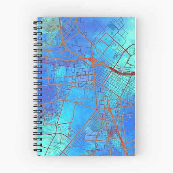Item preview, Lima Peru Street Map Blue Lagoon designed and sold by IvonDesign.