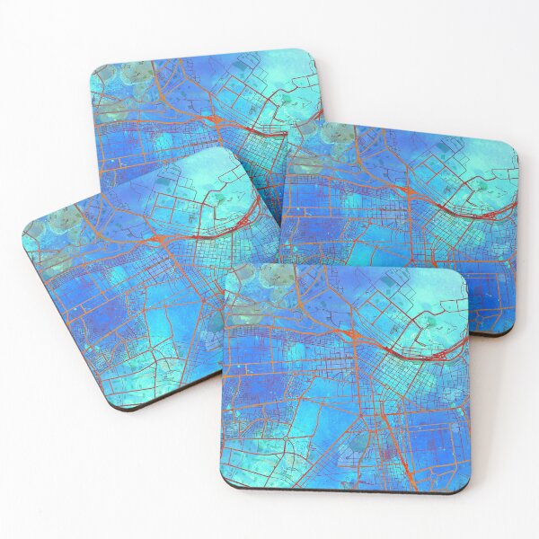 Item preview, Lima Peru Street Map Blue Lagoon designed and sold by IvonDesign.