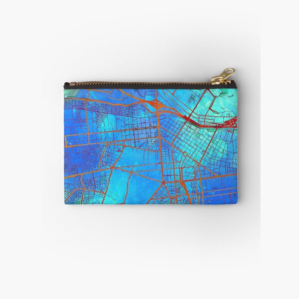Item preview, Lima Peru Street Map Blue Lagoon designed and sold by IvonDesign.