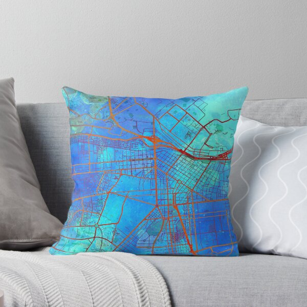 Item preview, Lima Peru Street Map Blue Lagoon designed and sold by IvonDesign.
