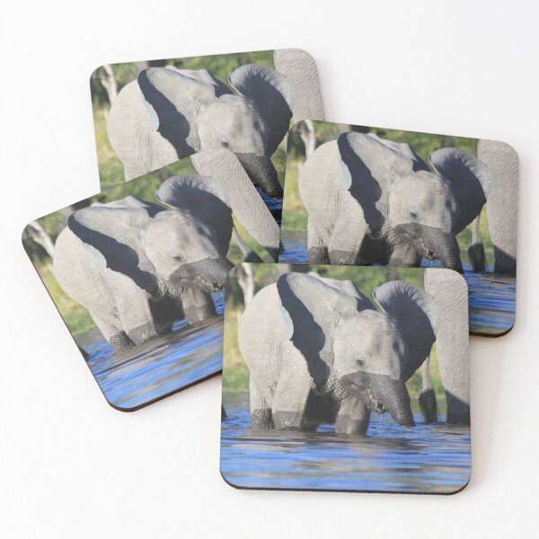 Item preview, Elephant who comes to drink designed and sold by EstelleRossetti.