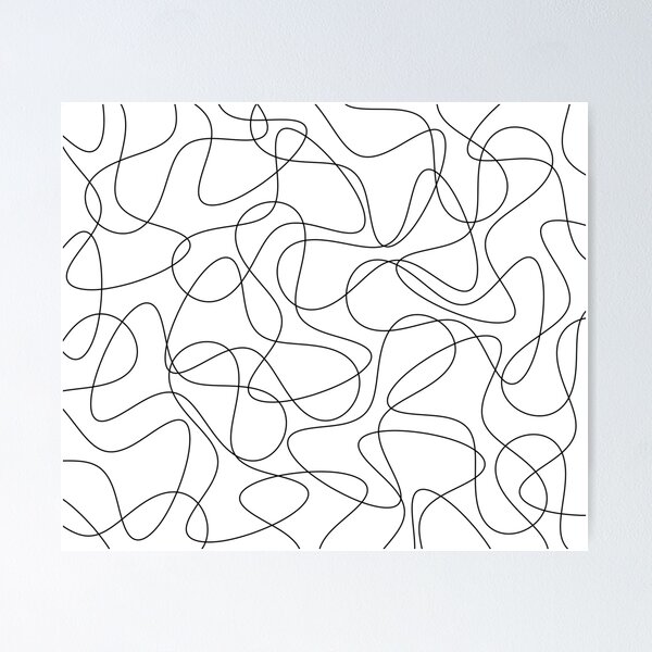 Item preview, Abstract pattern -  black and white. designed and sold by K.S ART.
