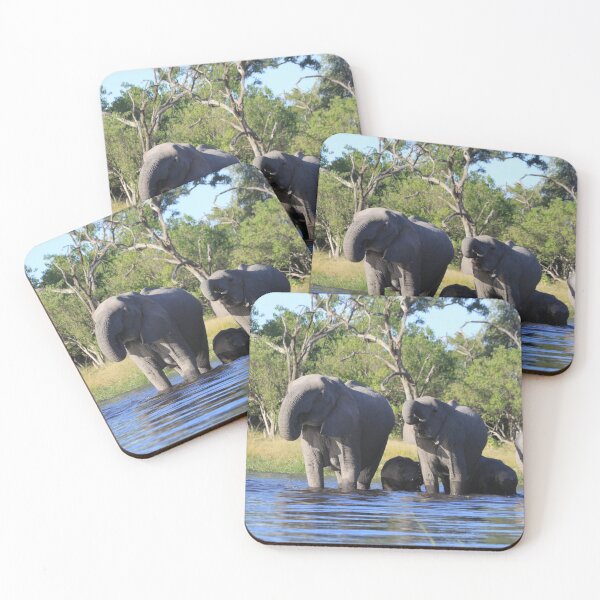Item preview, Elephant who comes to drink designed and sold by EstelleRossetti.