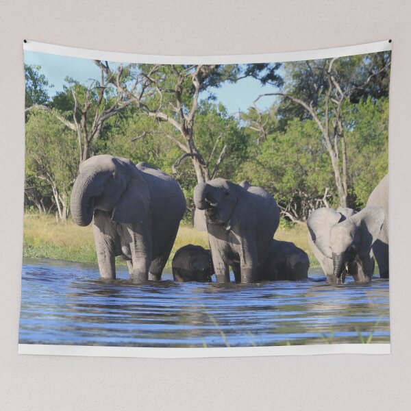 Item preview, Elephant who comes to drink designed and sold by EstelleRossetti.