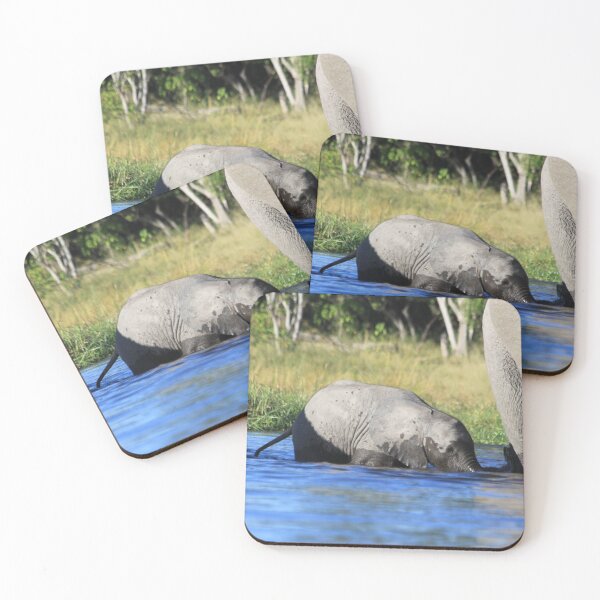 Item preview, Elephant who comes to drink designed and sold by EstelleRossetti.